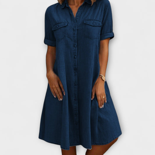 EMILY I DENIM SHIRT DRESS