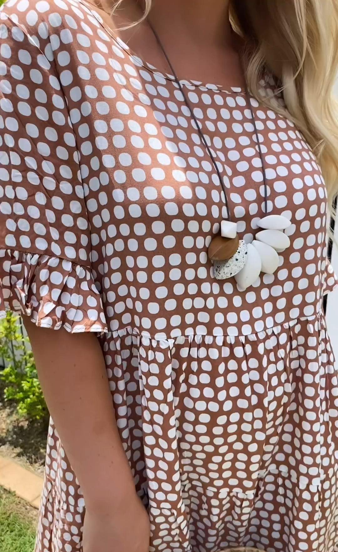 Michelle™ - Short-Sleeve Midi Dress - Bandorial