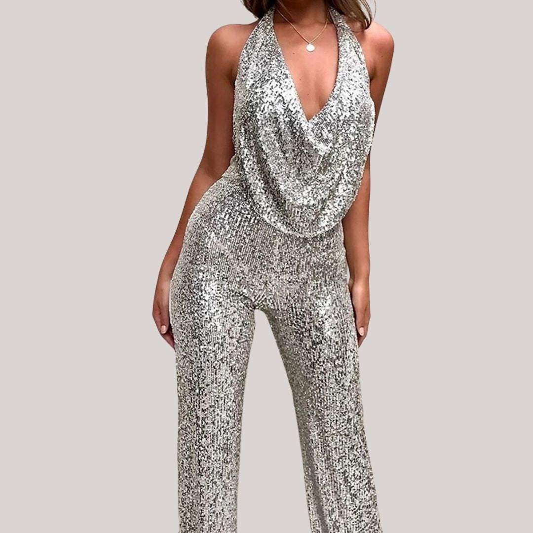 CHLOE™ - Elegant Glitter Jumpsuit - Bandorial