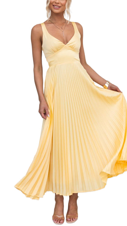 Evening sequin cowl neck midi dress