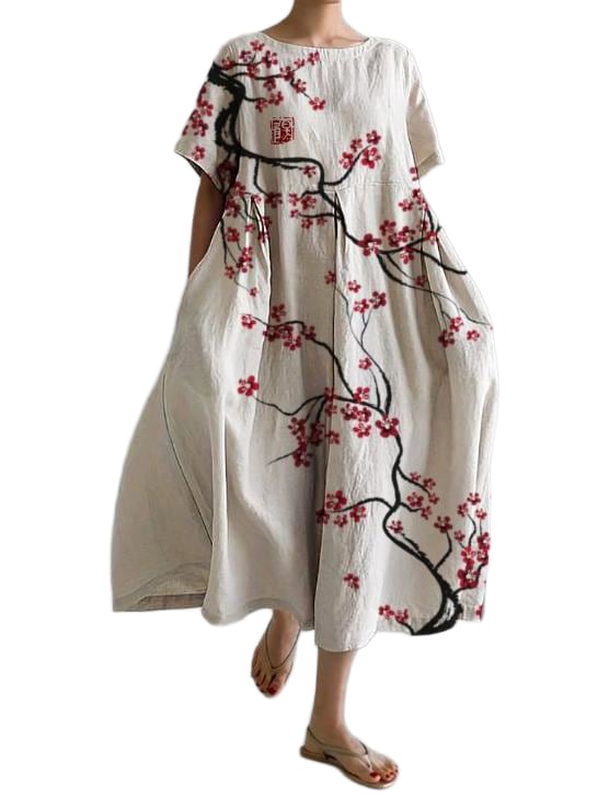 Garden party floral midi dress
