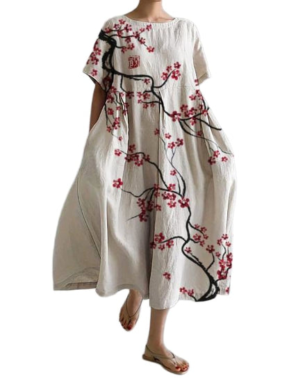 Garden party floral midi dress