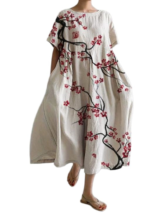 Garden party floral midi dress