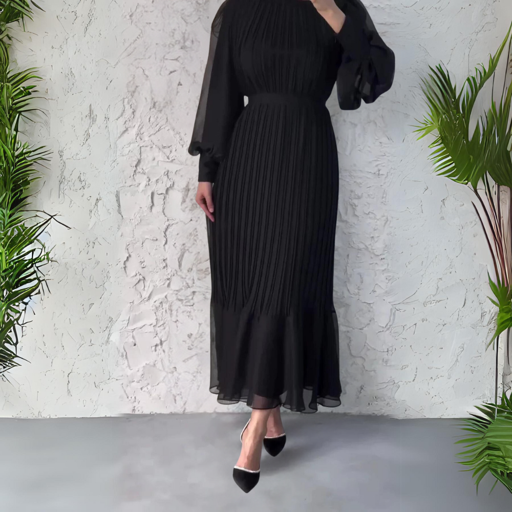 Hannah™ - Pleated Elegant Dress - Bandorial