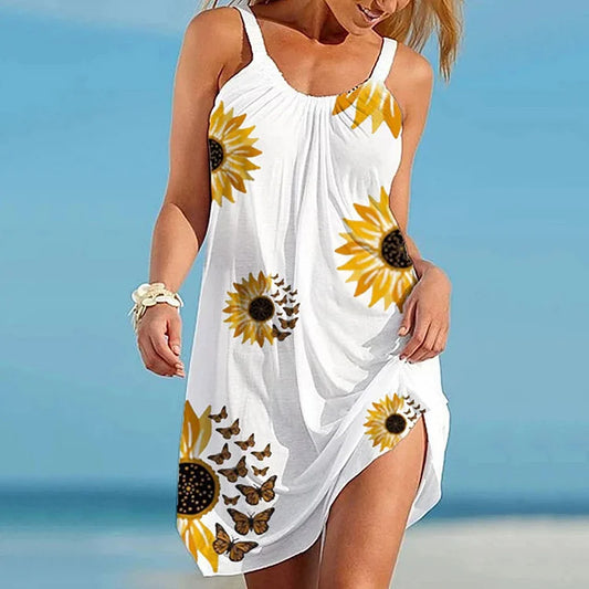 Evelyn™ - Chic Sunflower Dress - Bandorial