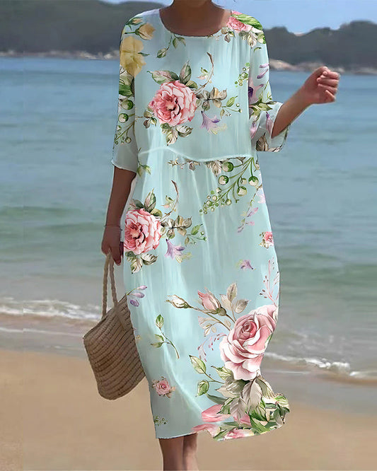 KAREN™ - Elegant Floral Dress - Bandorial