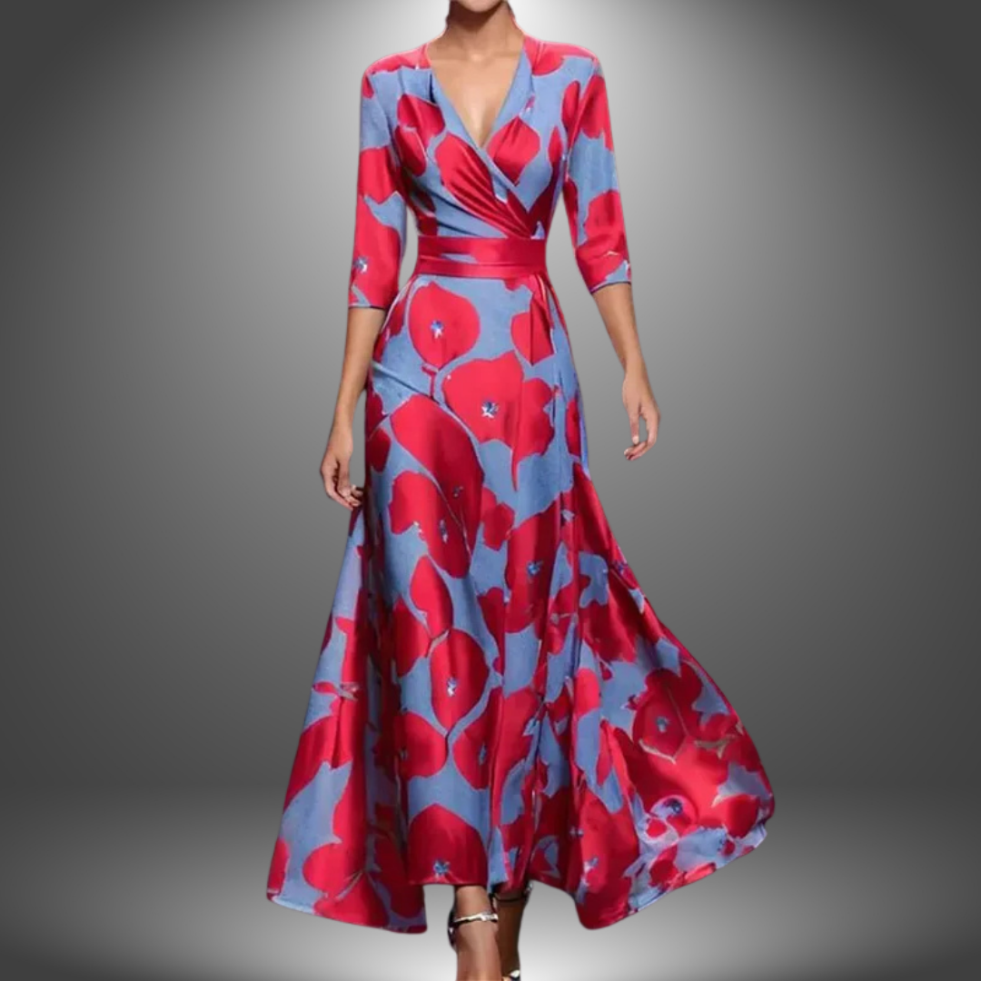 Leigh™ - Printed Wrap Dress - Bandorial