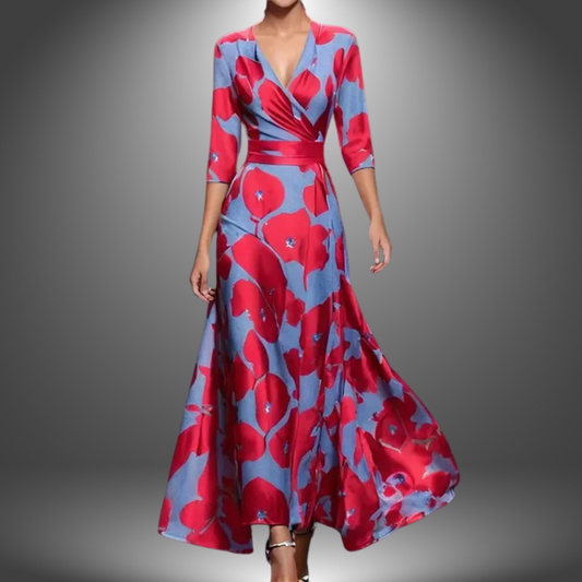 Leigh™ - Printed Wrap Dress - Bandorial