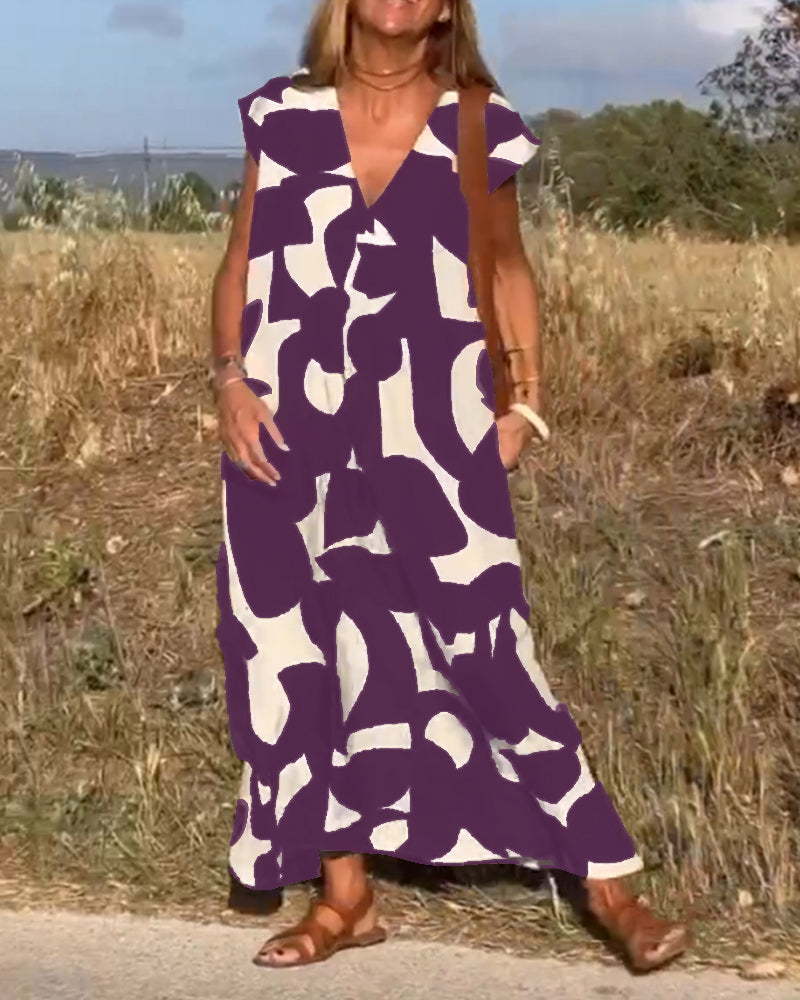Alvina™ - Relaxed Abstract Dress - Bandorial