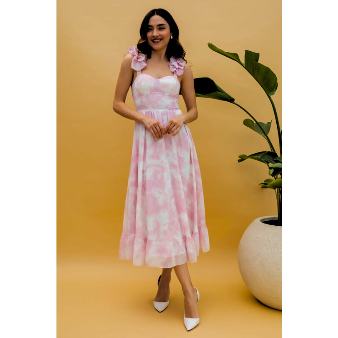 Sarah™ - Ruffled Midi Dress - Bandorial