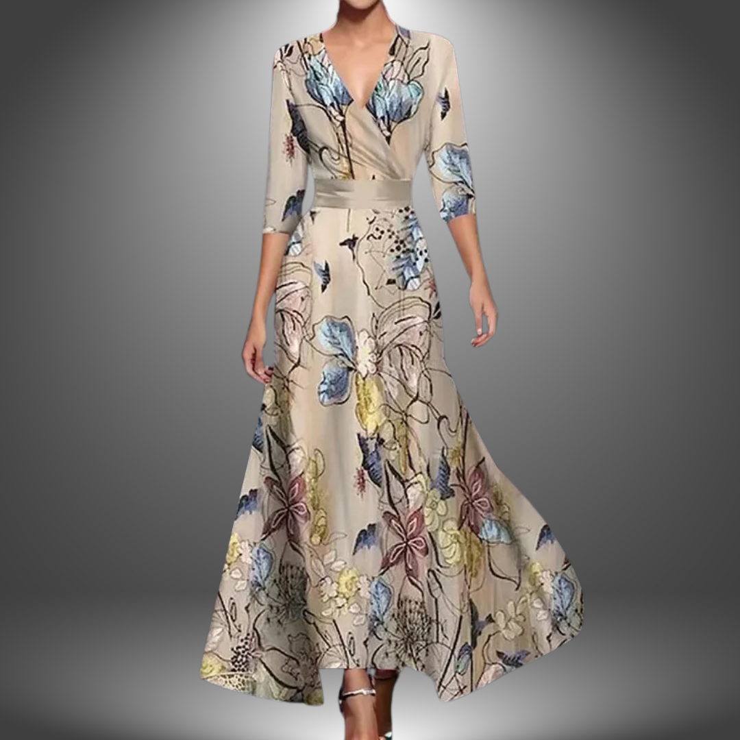 Leigh™ - Printed Wrap Dress - Bandorial