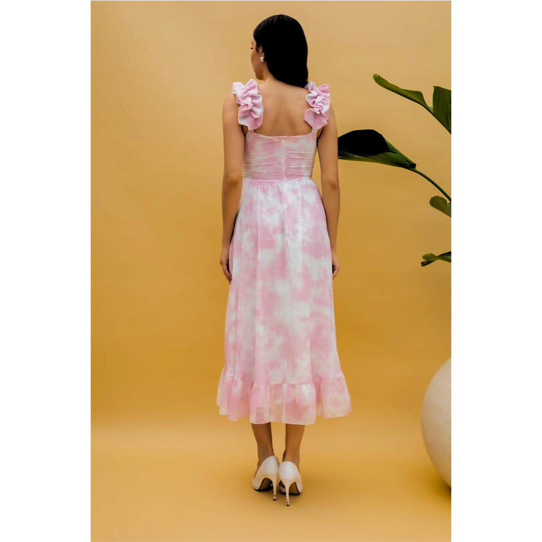 Sarah™ - Ruffled Midi Dress - Bandorial