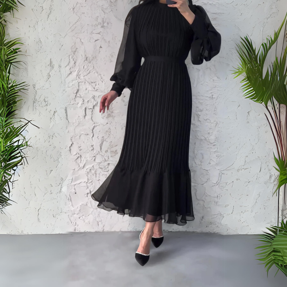 Hannah™ - Pleated Elegant Dress - Bandorial