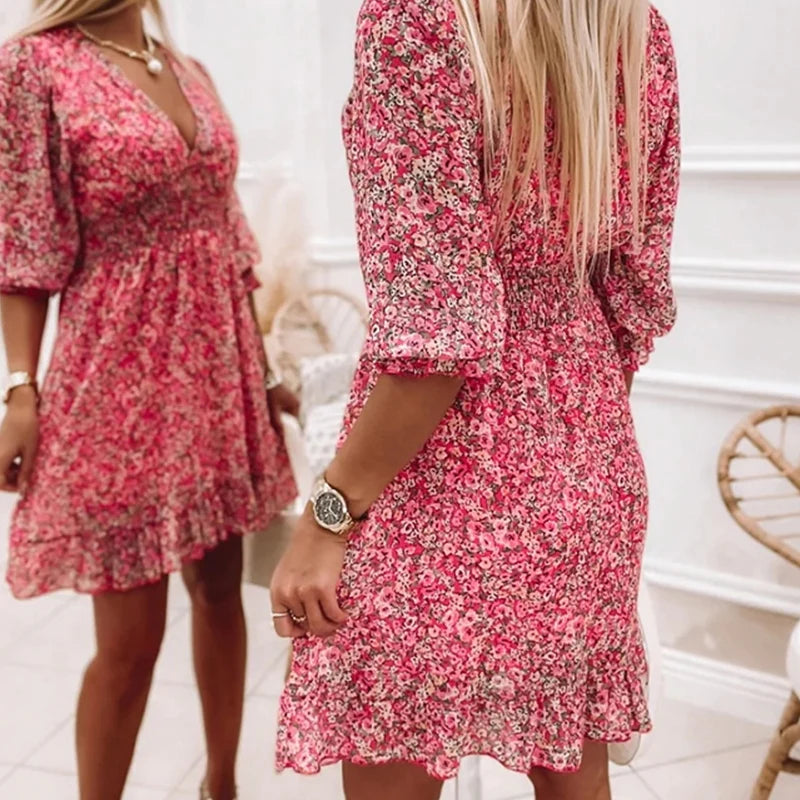 Addison™ - Elegant Floral Dress - Bandorial