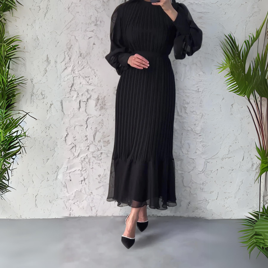 Hannah™ - Pleated Elegant Dress - Bandorial