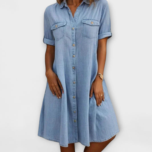 EMILY I DENIM SHIRT DRESS