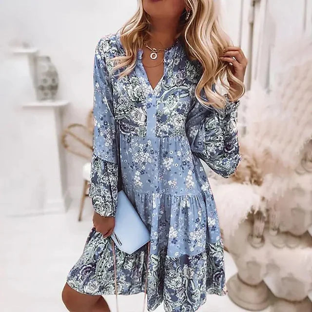 Ashley™ - Printed Boho Dress - Bandorial