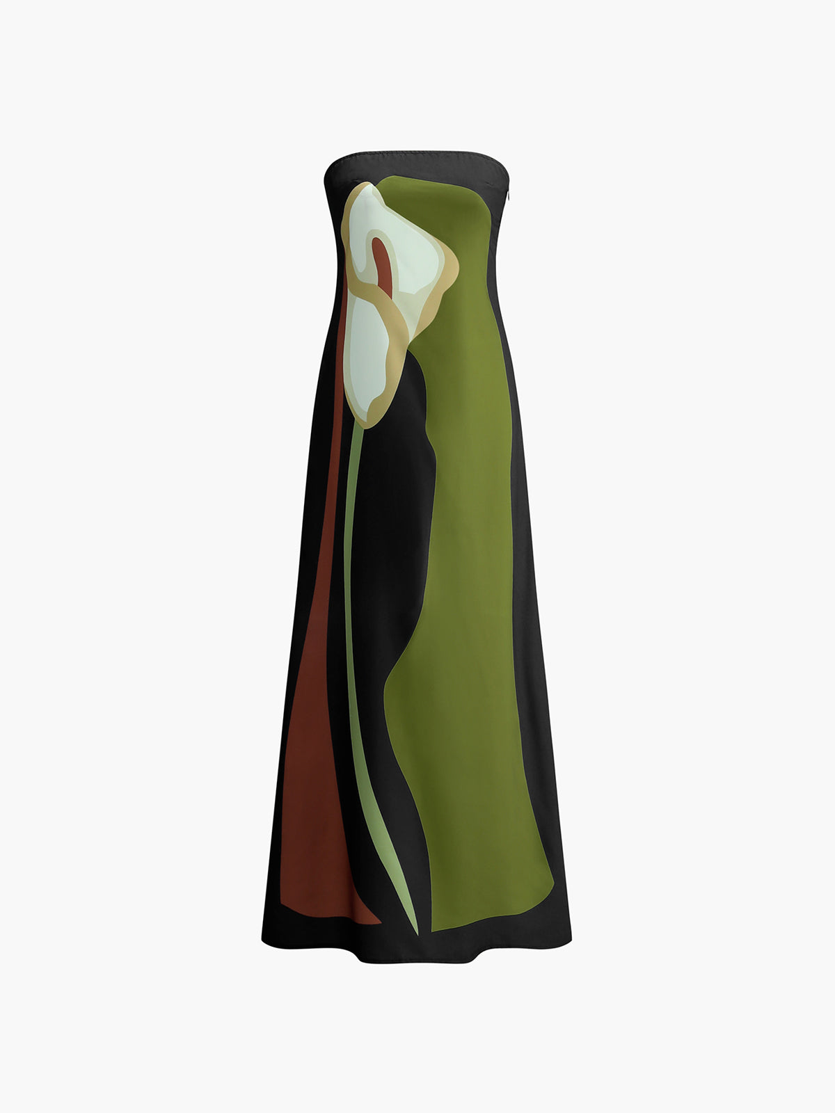 Lilia™ - Abstract Strapless Maxi Dress - Bandorial