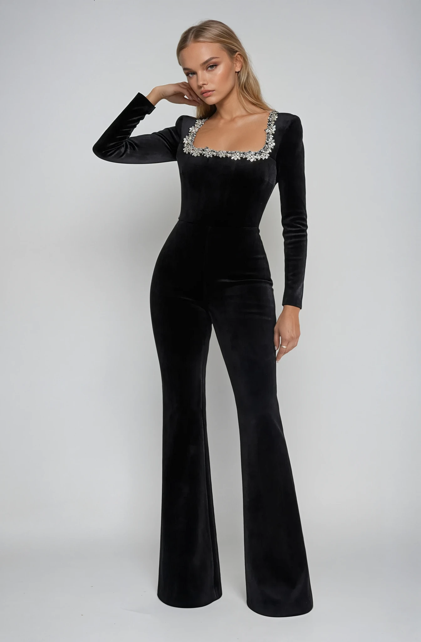 Kilana™ - Elegant Embellished Jumpsuit - Bandorial