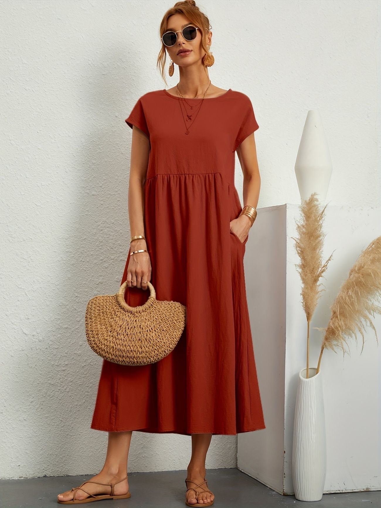 Caroline™ - Elegant Casual Dress - Bandorial