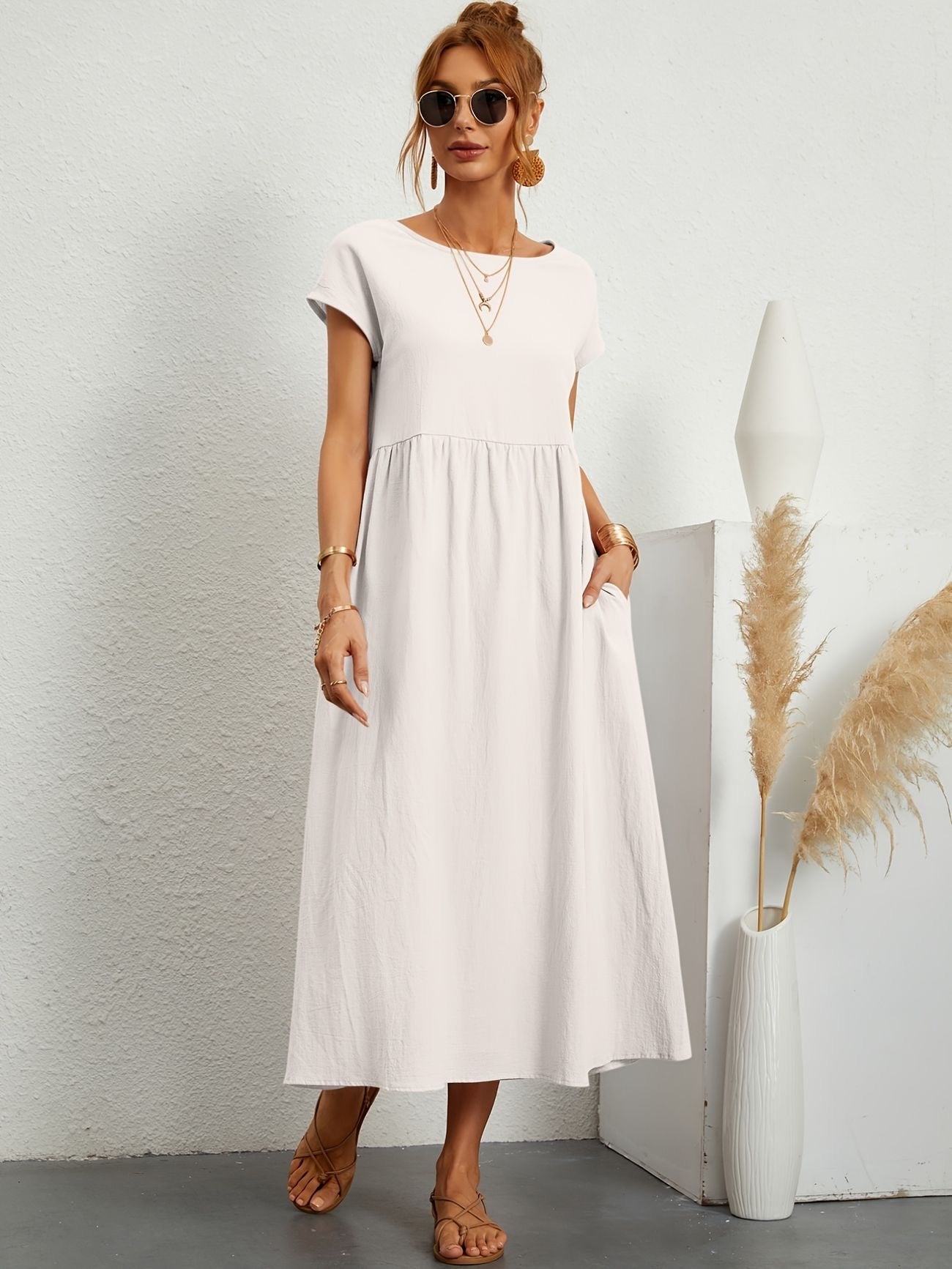 Caroline™ - Elegant Casual Dress - Bandorial