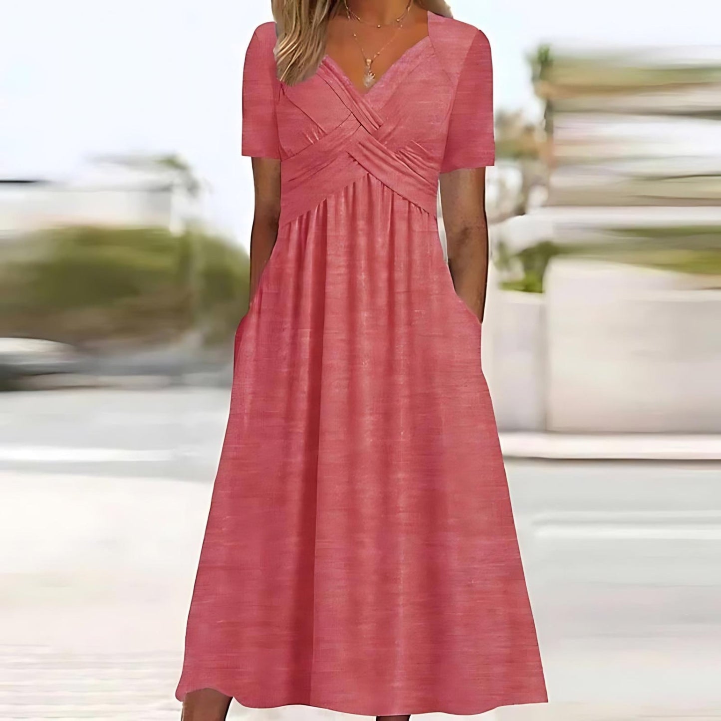 Vicky™ - Casual Elegance Midi Dress - Bandorial