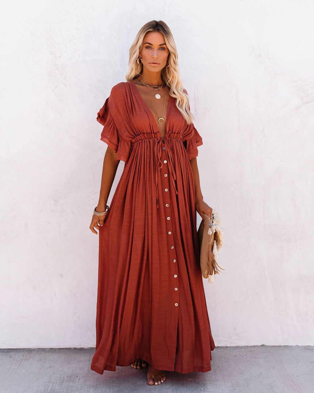 Coleen™ - Airy Maxi Dress - Bandorial