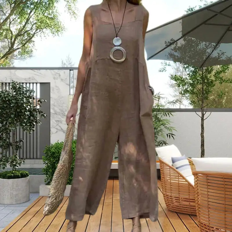 Haila™ - Elegant Relaxed Jumpsuit - Bandorial