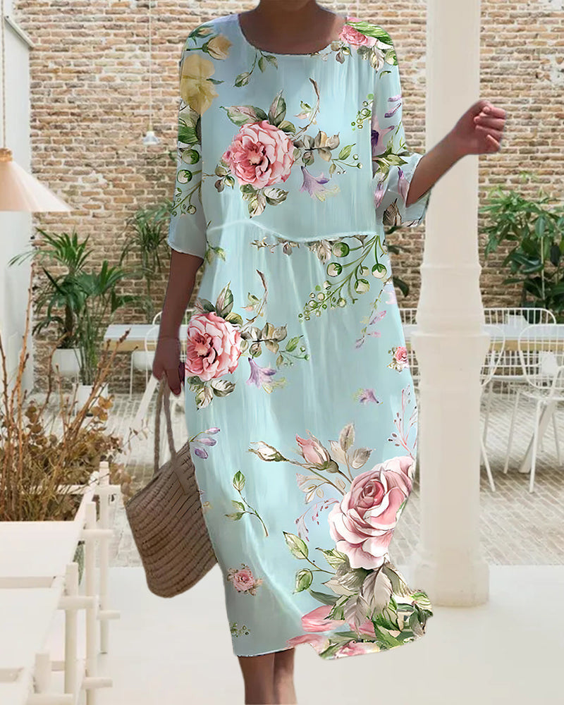 KAREN™ - Elegant Floral Dress - Bandorial