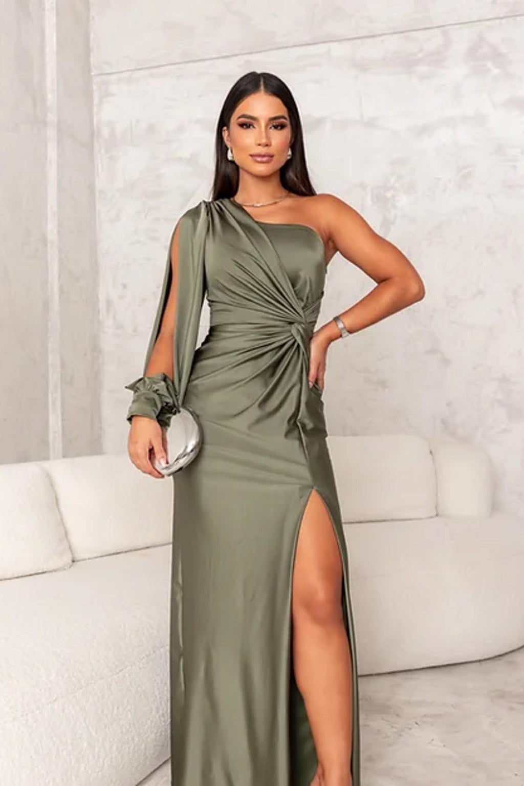 Alison - Elegant Slit Maxi Dress - Bandorial