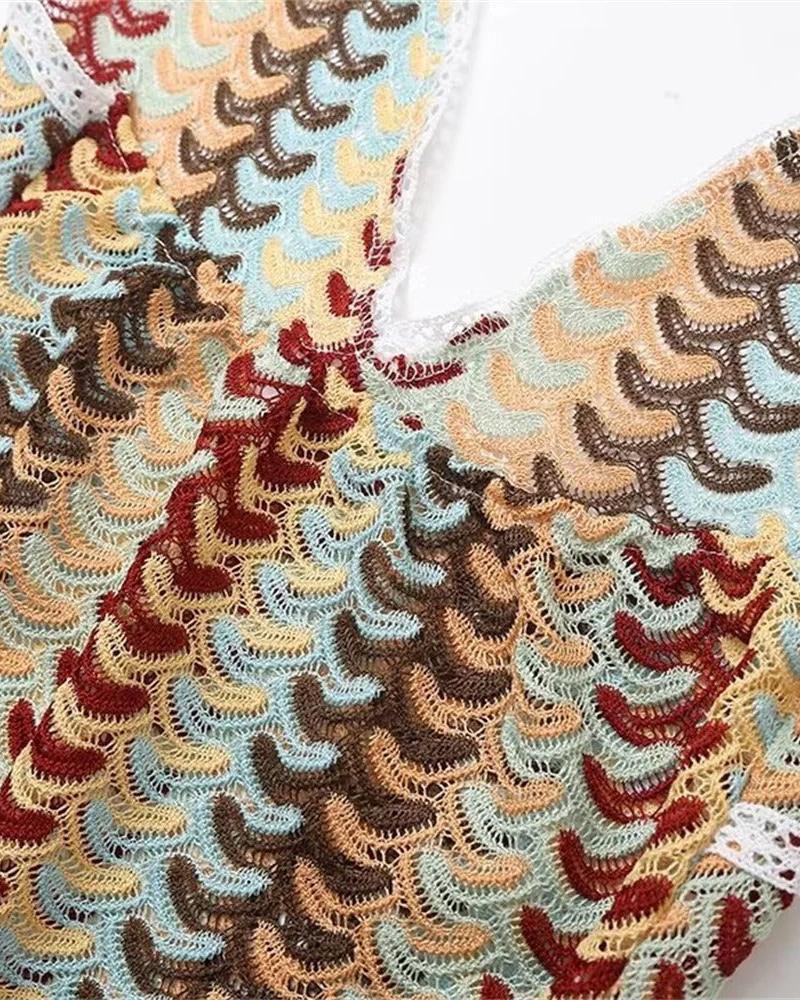 Andie™ - Chic V-Neck Dress - Bandorial