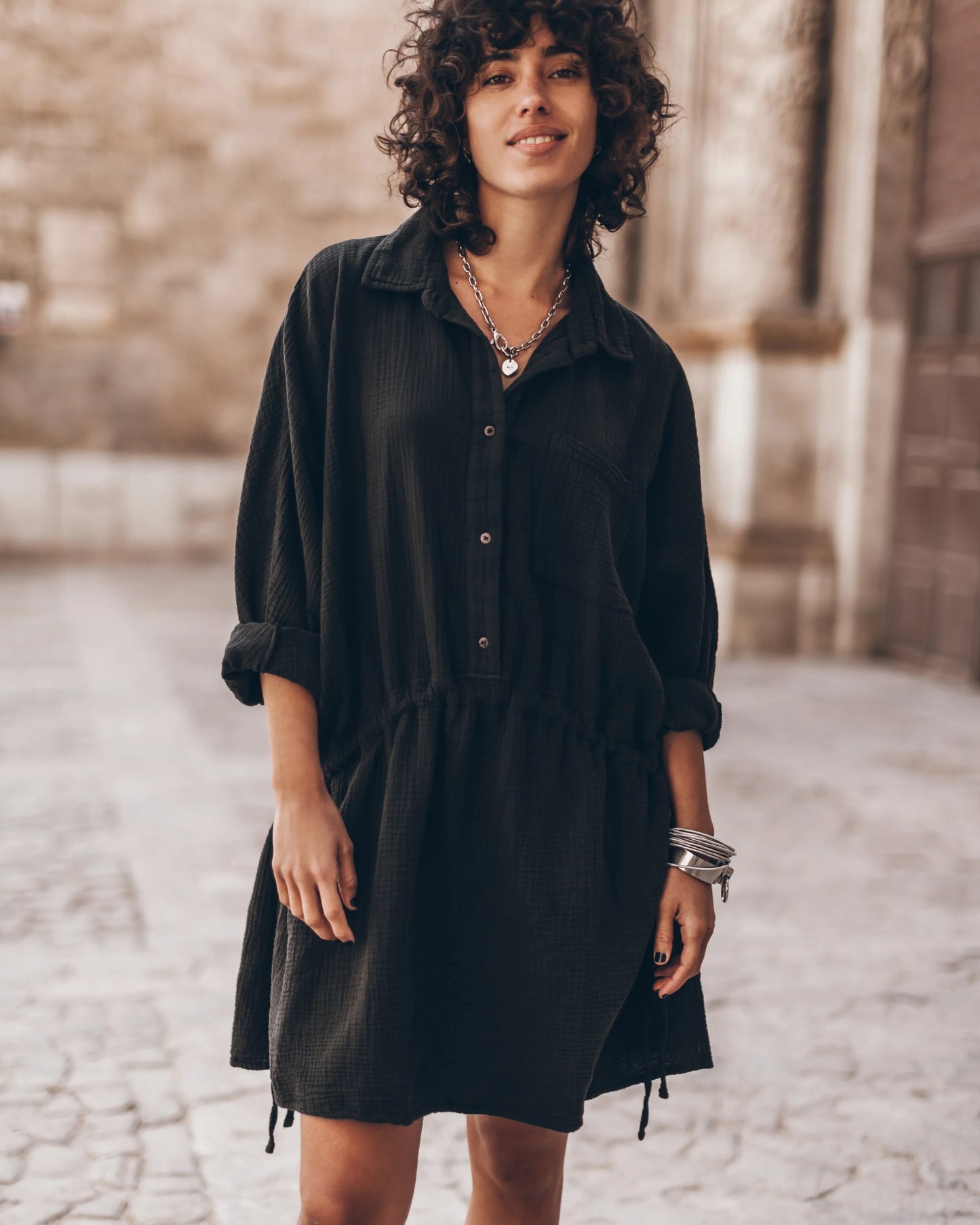 Quinn™ - Classic Shirt Dress - Bandorial