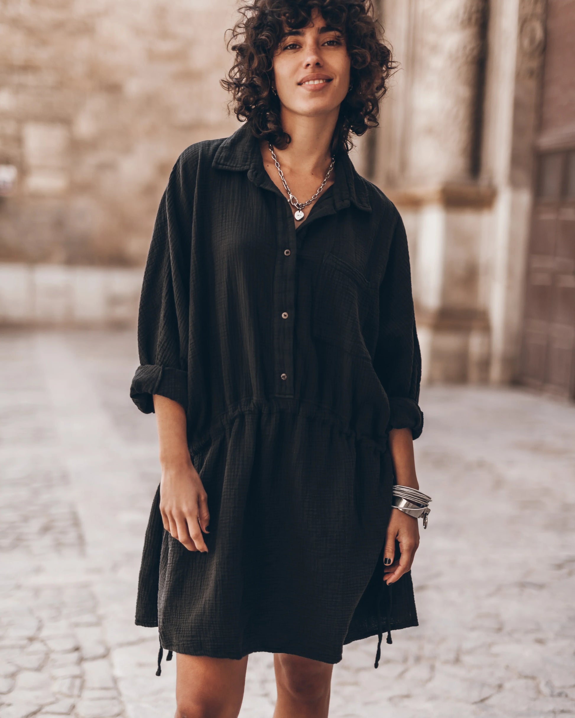 Quinn™ - Classic Shirt Dress - Bandorial