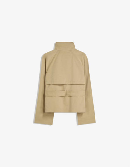 Women's Double Breasted Cropped Trench Coat