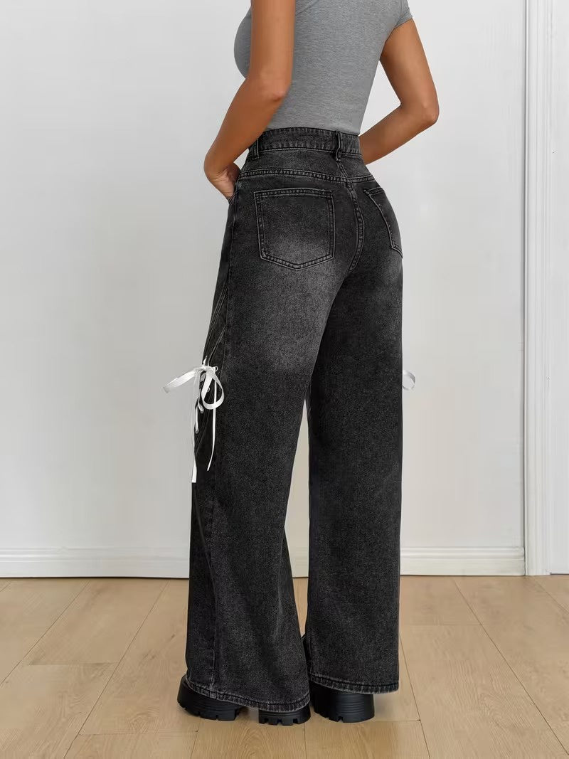 Women’s Wide-Leg Pants with Laces
