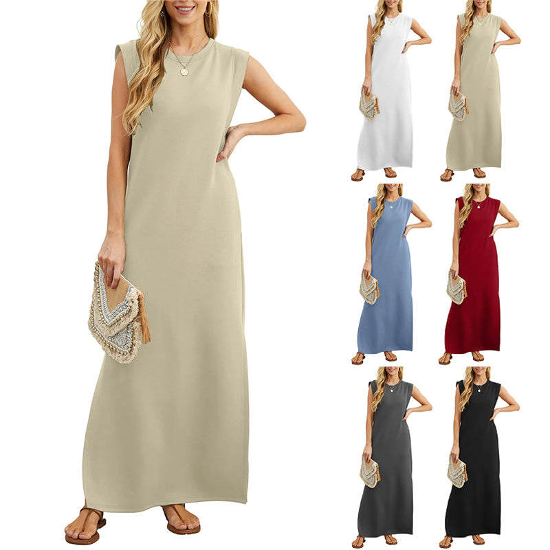 Yllona™ - Sleeveless Casual Maxi Dress - Bandorial