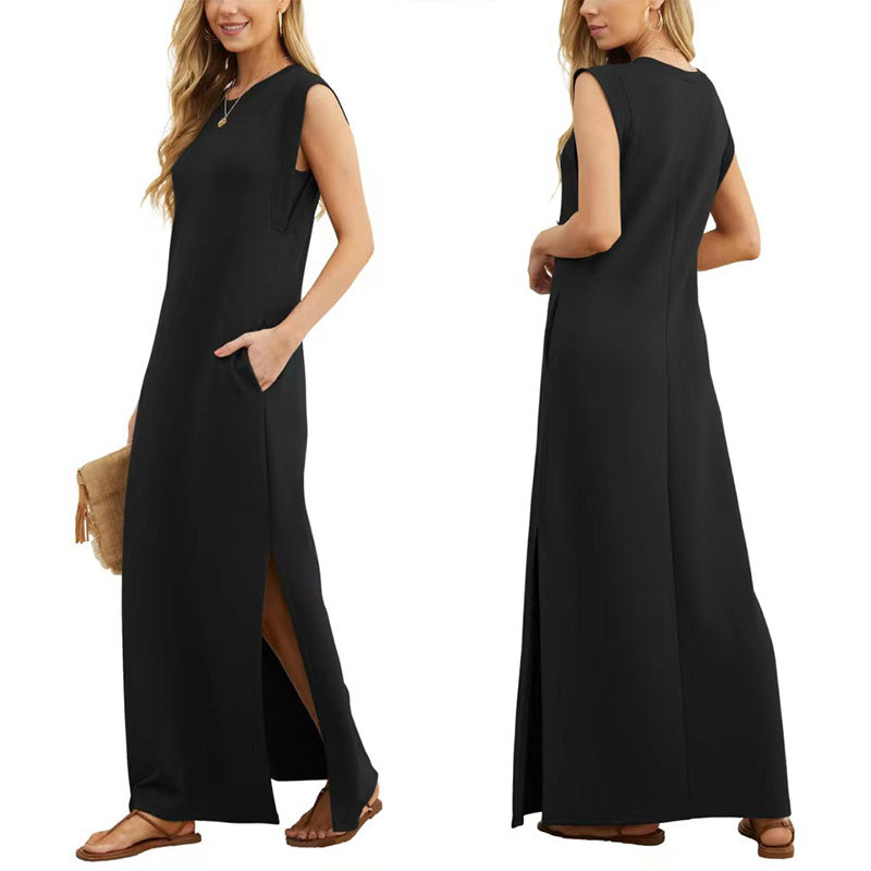 Yllona™ - Sleeveless Casual Maxi Dress - Bandorial