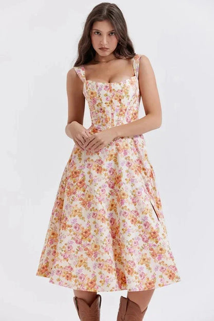Women's Formal Off Shoulder Midi Dress in Black