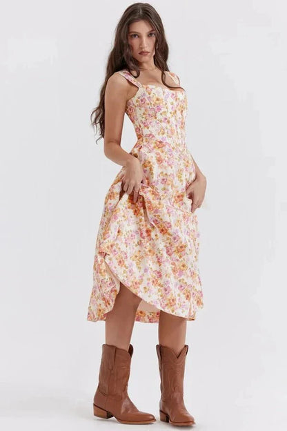 Women's Formal Off Shoulder Midi Dress in Black