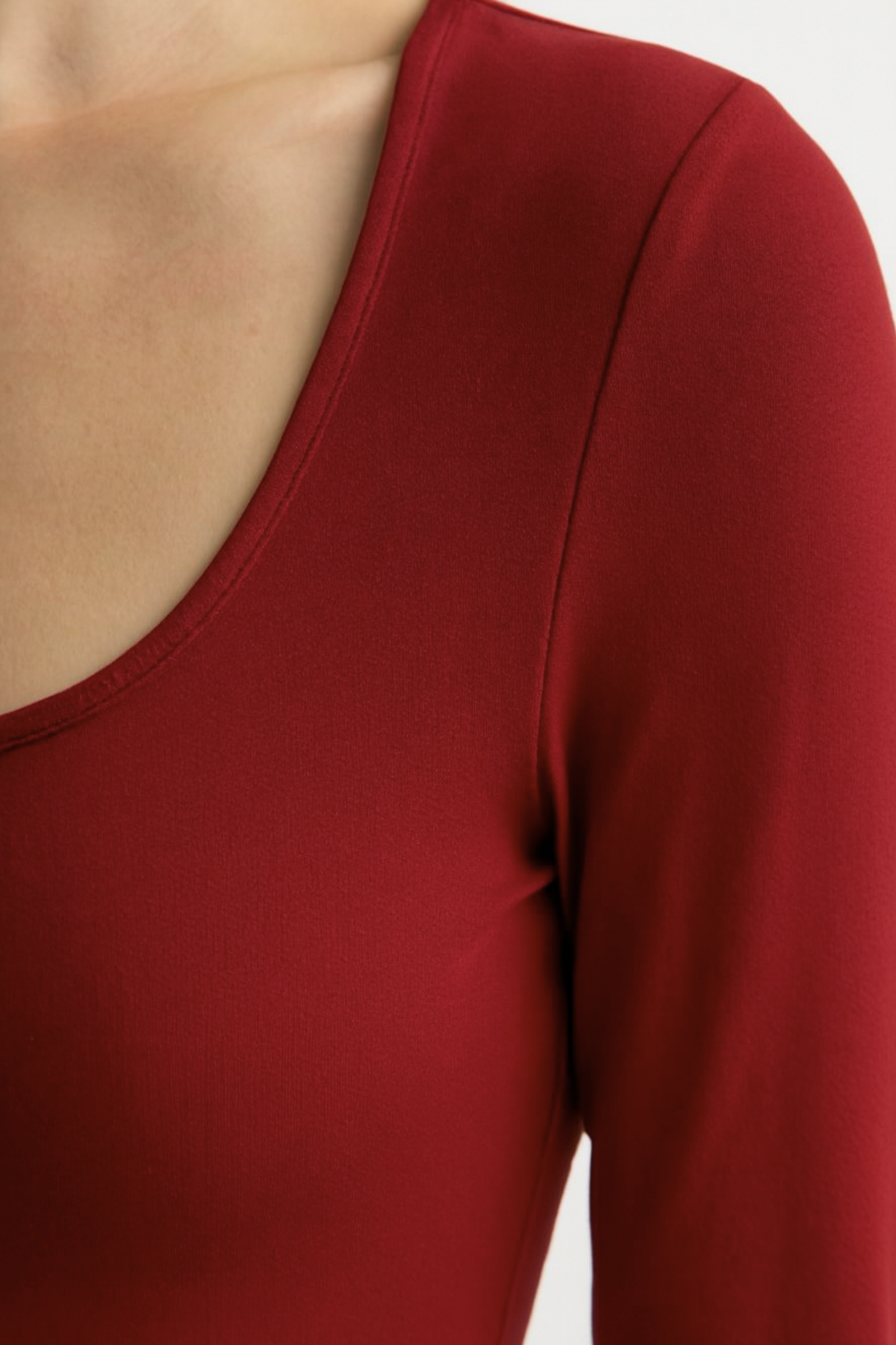 Women's Formal Square Neck Long Sleeve Maxi Dress in Red